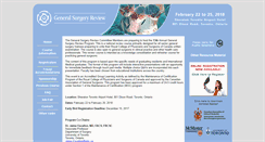 Desktop Screenshot of generalsurgeryreview.ca